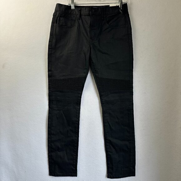 Express Jeans Rocco Slim Fit Skinny Leg‎ Jeans Mens 30x32 30 x 32 Black NWT - Picture 1 of 4